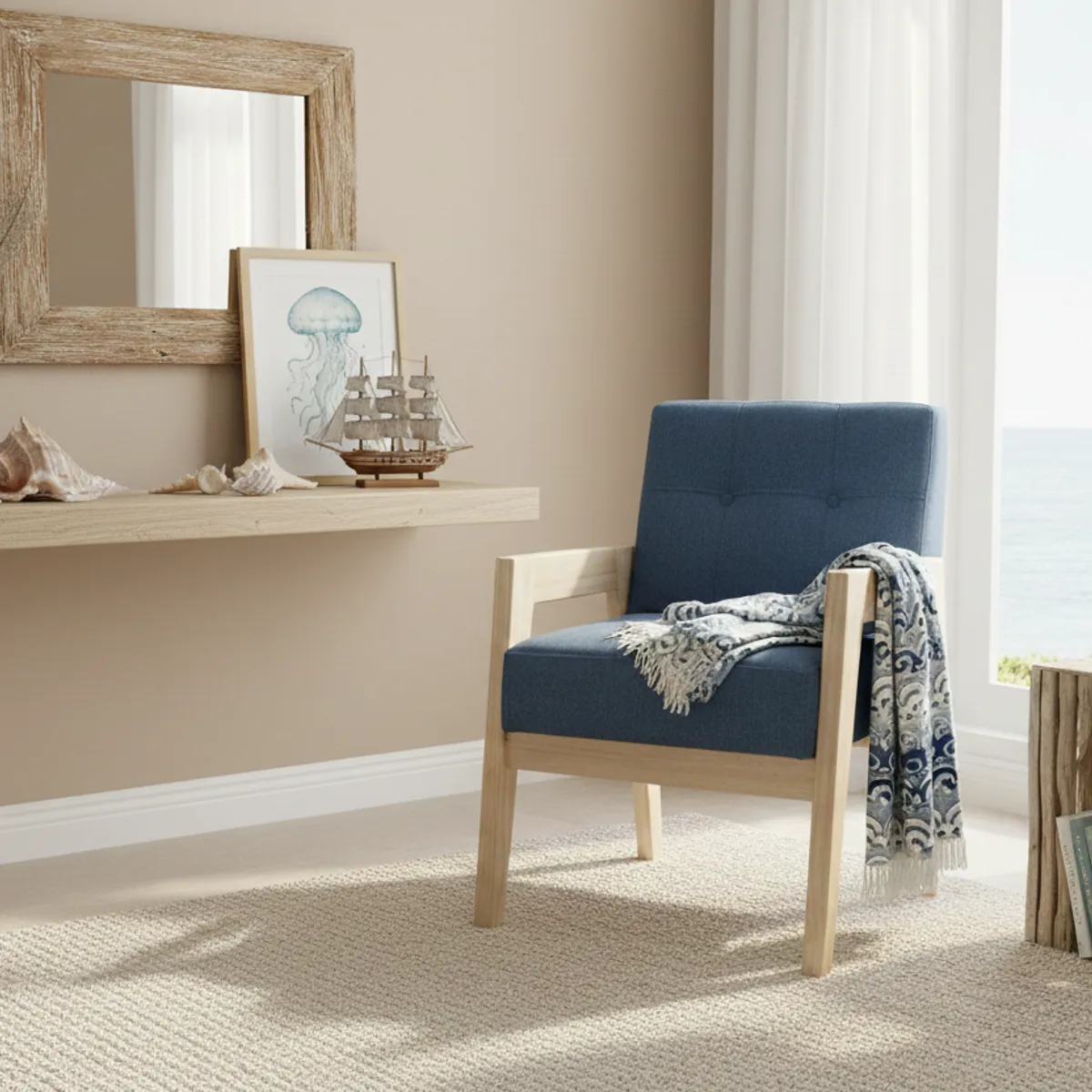 MUEBLES NATIVA - Sitial Vendetta Azul