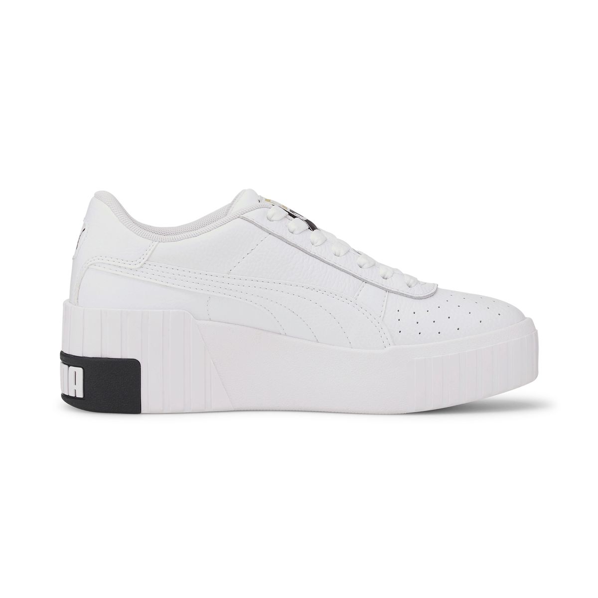 PUMA - Cali Wedge Zapatilla Urbana Mujer Cuero Blanco Puma