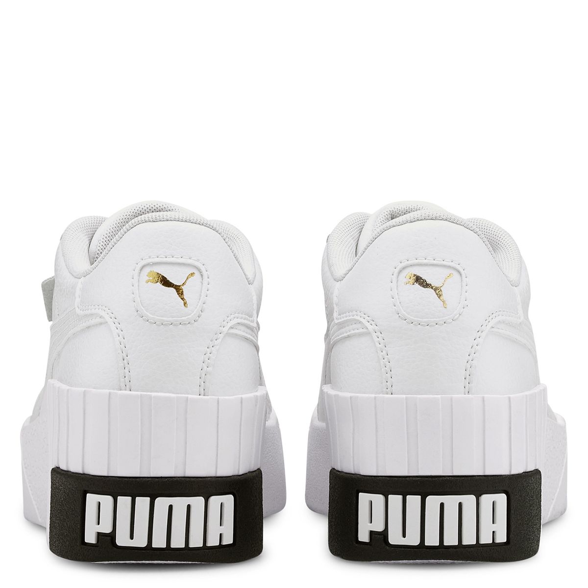 PUMA - Cali Wedge Zapatilla Urbana Mujer Cuero Blanco Puma