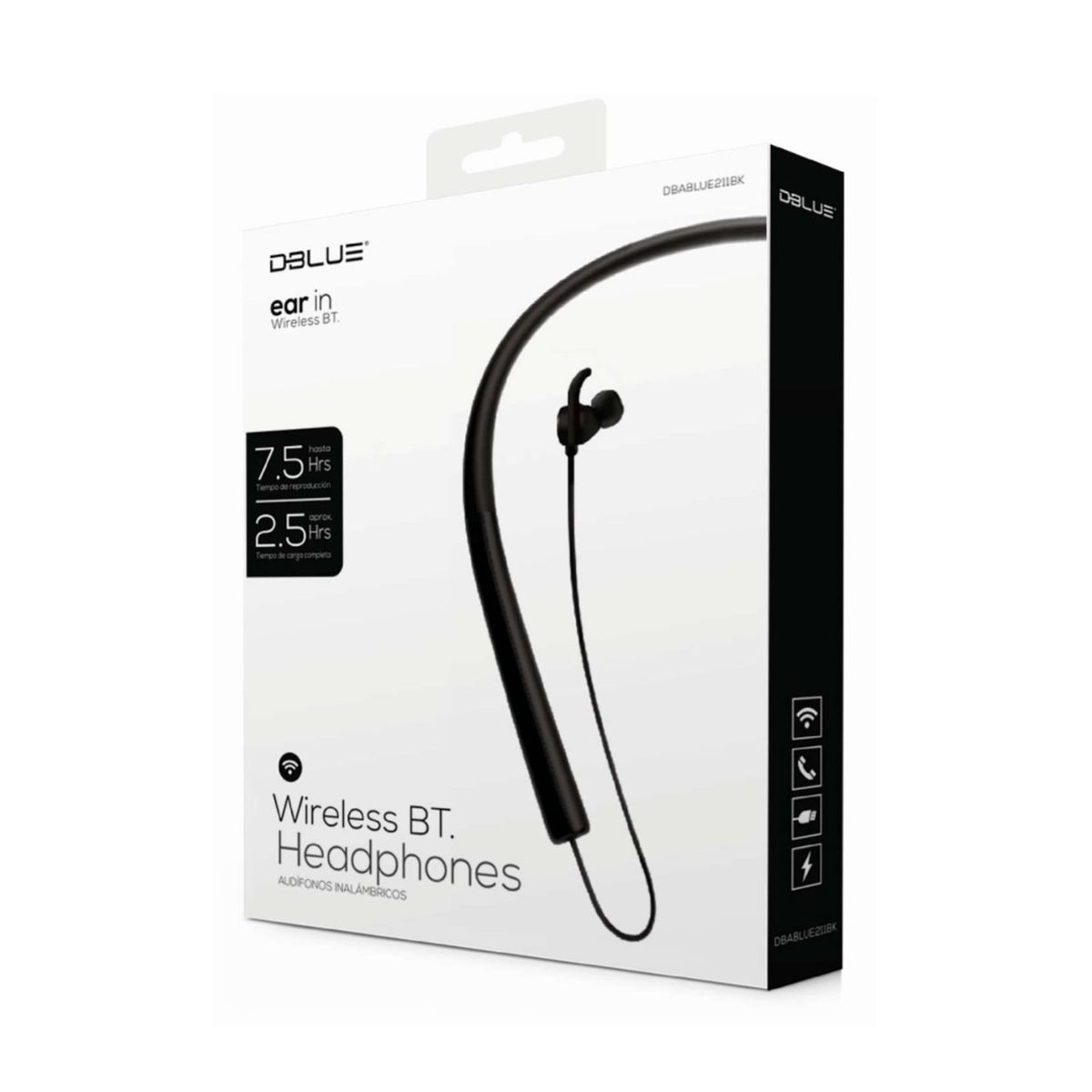 DBLUE - Audífonos Deportivos Bluetooth Ear In Color Blanco - SC