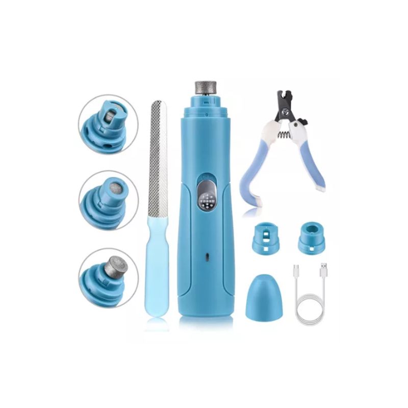 GENERICO - Kit Completo De Cortauñas Lima Eléctrica De Perro Y Mascotas