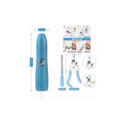 Imagen 2 del producto Kit Completo De Cortauñas Lima Eléctrica De Perro Y Mascotas
