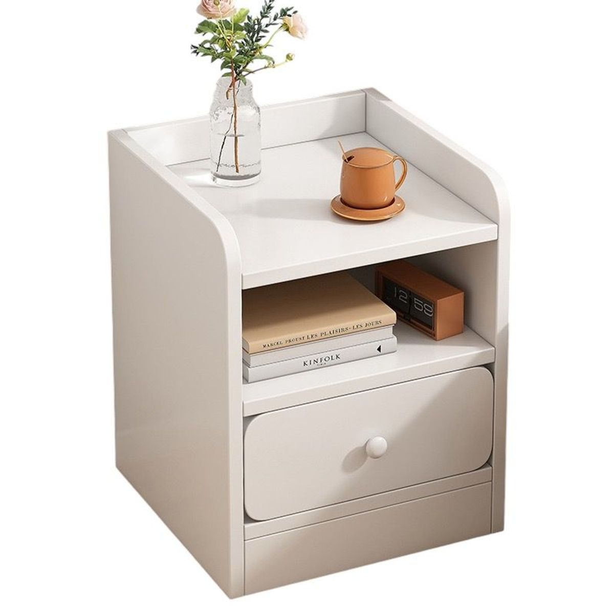 CASA BELLA - VELADOR MESITA 3 NIVELES 1 CAJON TIENDA EL GARAGE ZT1