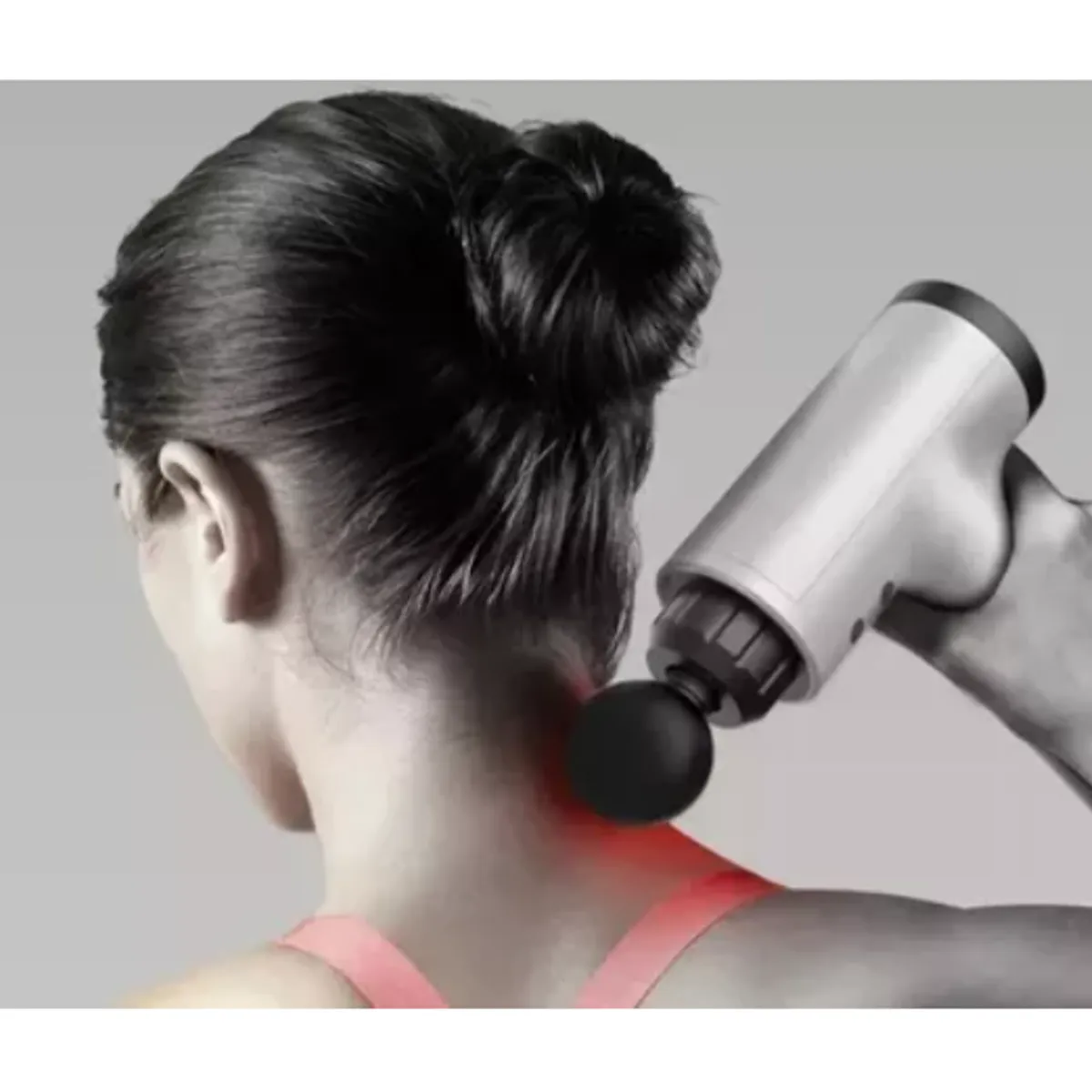 GENERICO - Pistola Masajeadora Masajeador Muscular Maquina Para Masajes NEGRO