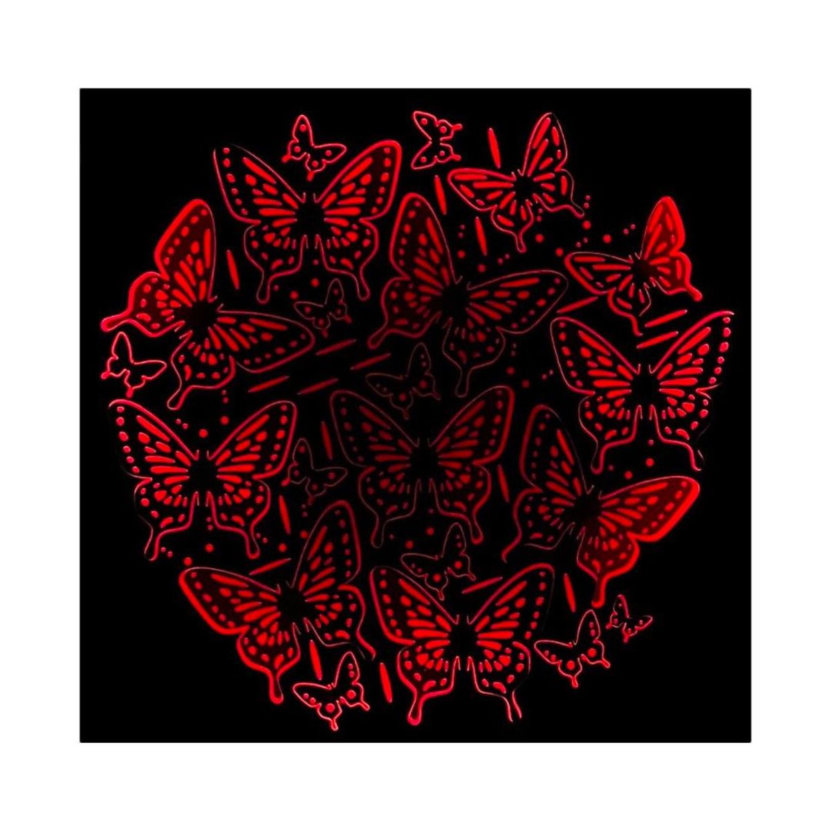 GENERICO - Cuadro Retroiluminado modelo Mariposas