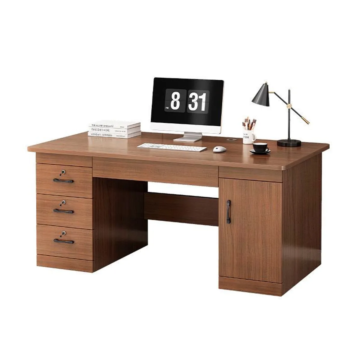 CASA BELLA - ESCRITORIO OFICINA CAJONERA CEDRO 140X60X74 ZT4