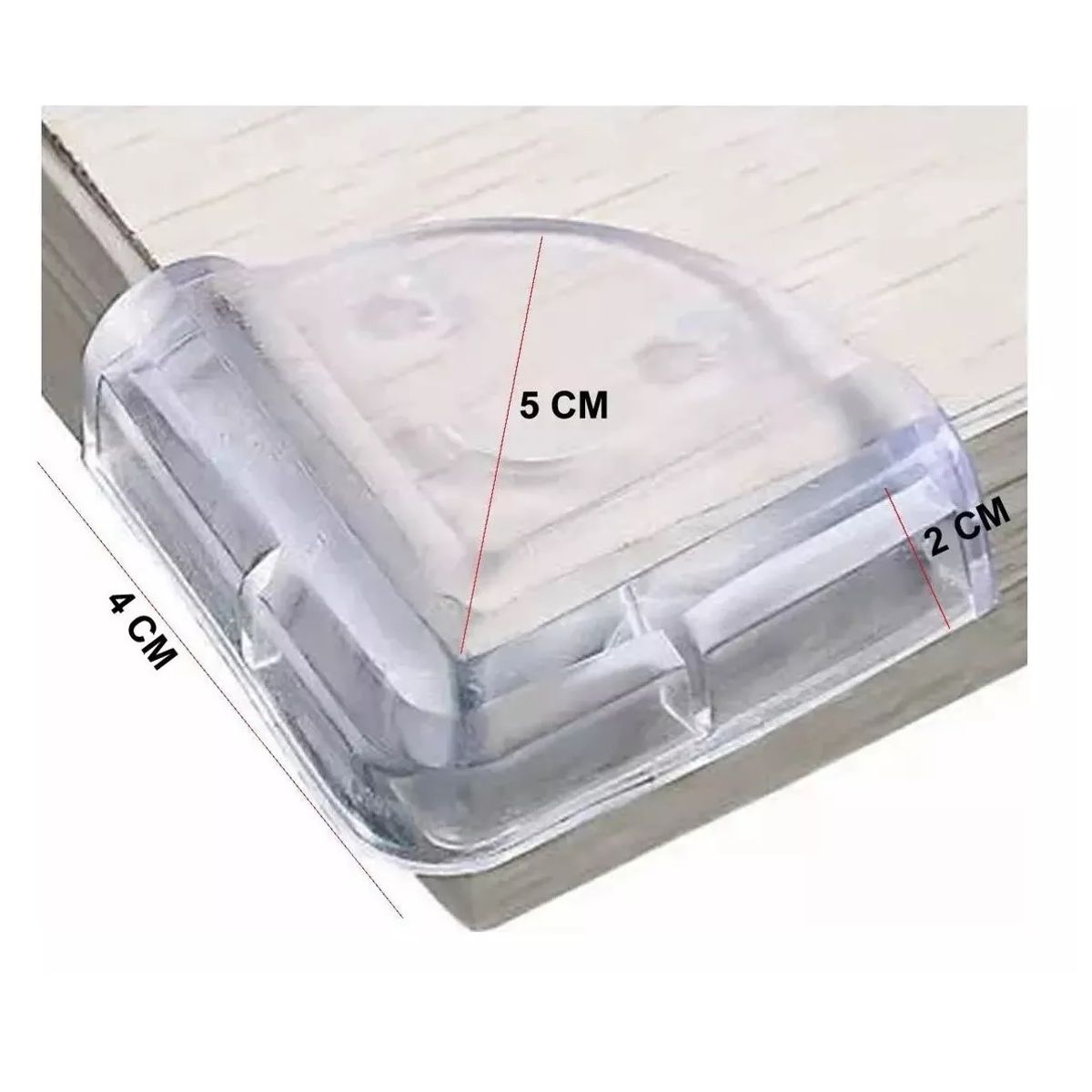 GENERICO - Set 4 Esquineros Protección Bebé Mesas Muebles Seguridad Col