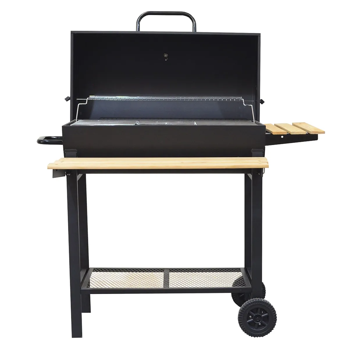 BYB - PARRILLA A CARBON BLACK LINE CON TAPA Y RUEDAS