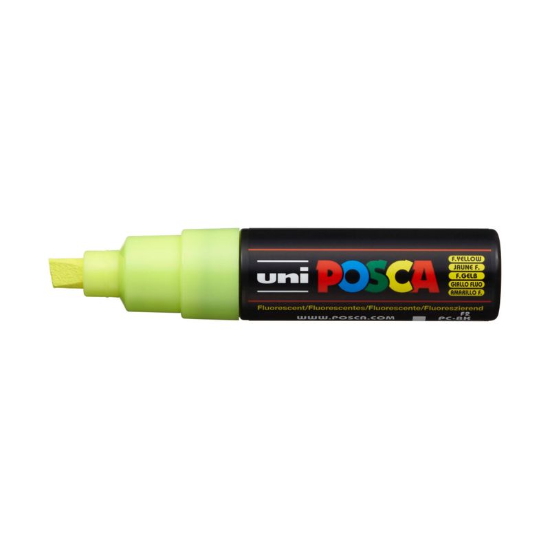 MITSUBISHI - Marcador Acrilico Posca PC-8K Amarillo Fluorescente