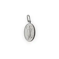 ANDREA COGGIOLA JOYAS - Colgante Medalla San Expedito 13mm Plata Fina 925