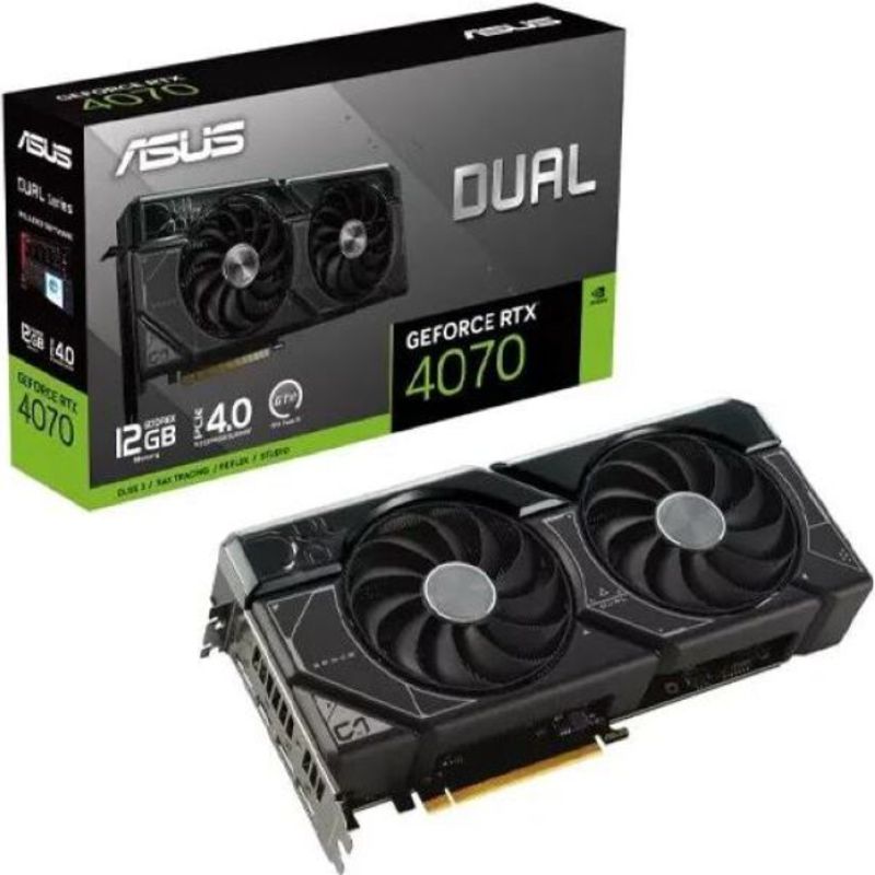 ASUS - Tarjeta de Video - ASUS DUAL-RTX4070-12G - 12 GB (192 bit)