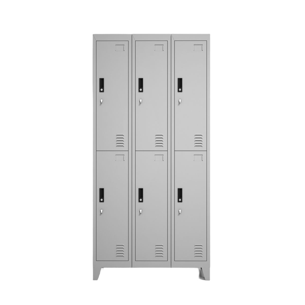 GENERICO - Casillero Metálico 3 Cuerpos y 6 Puertas