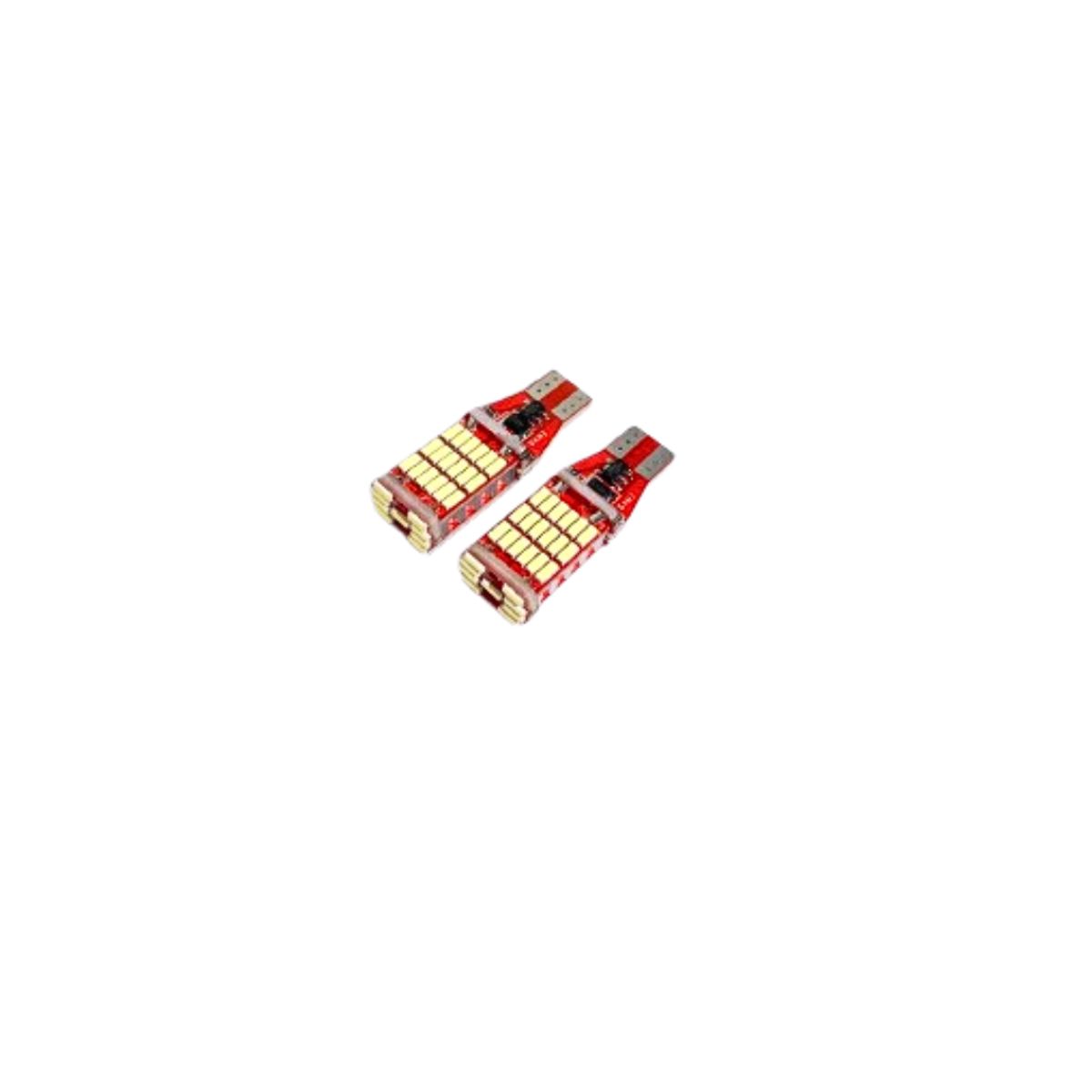 GENERICO - Par De Ampolletas T15 45 Led White 12-24v Canbus Auto
