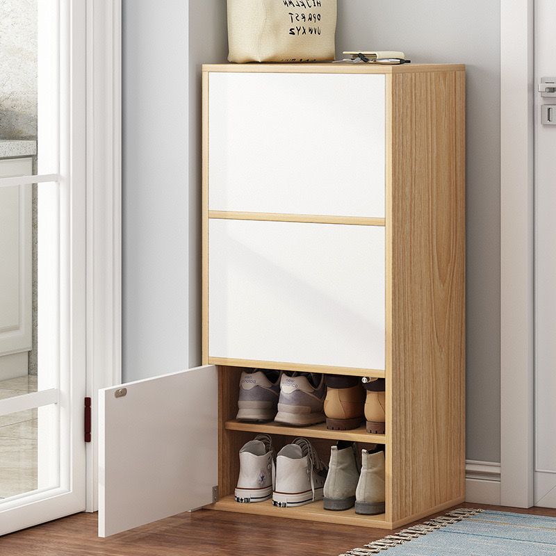 CASA BELLA - ZAPATERO ORGANIZADOR 3 PUERTAS 6 NIVELES NOGAL CLARO ZT9