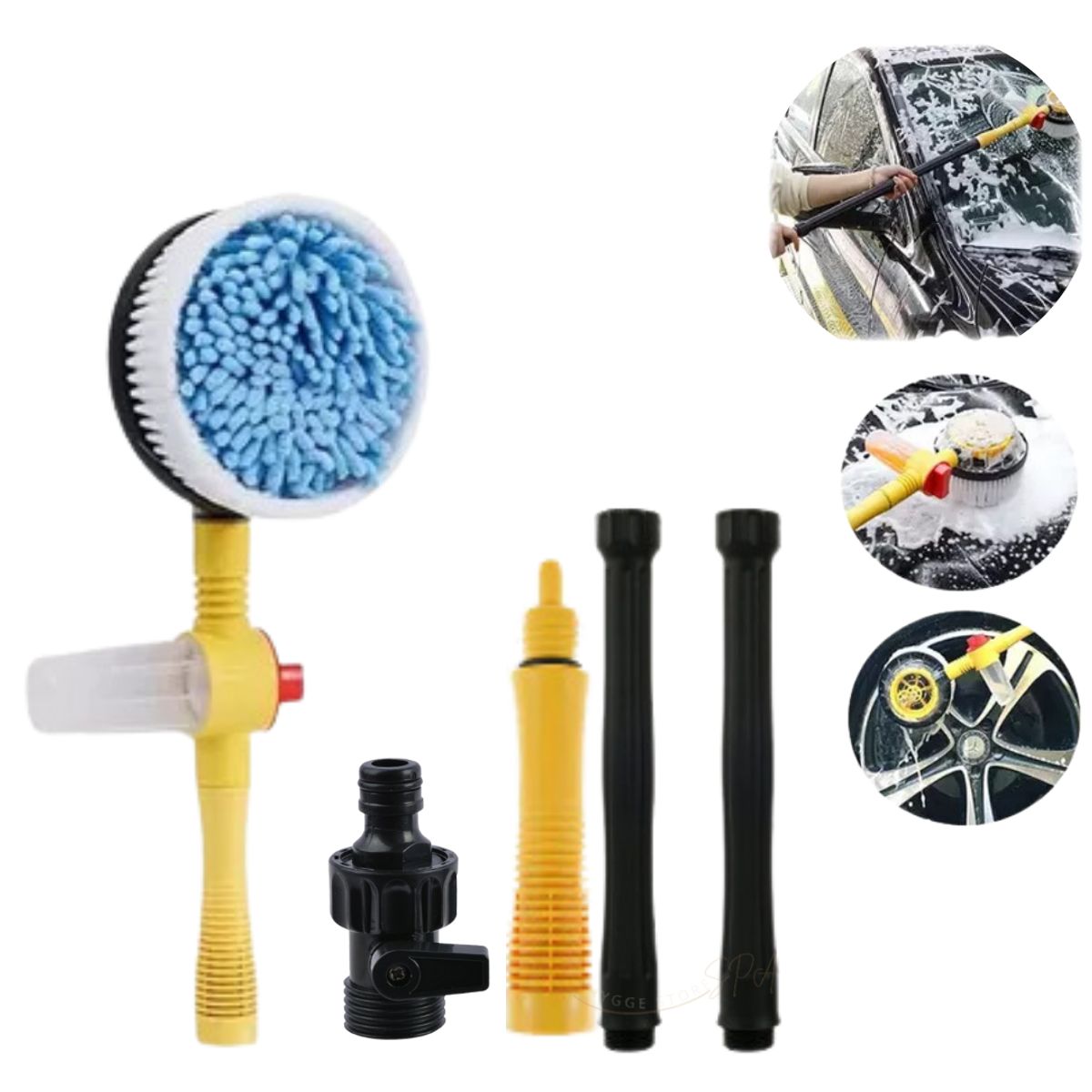 GENERICO - Cepillo Lava Auto Rotatorio 360° Para Automóviles