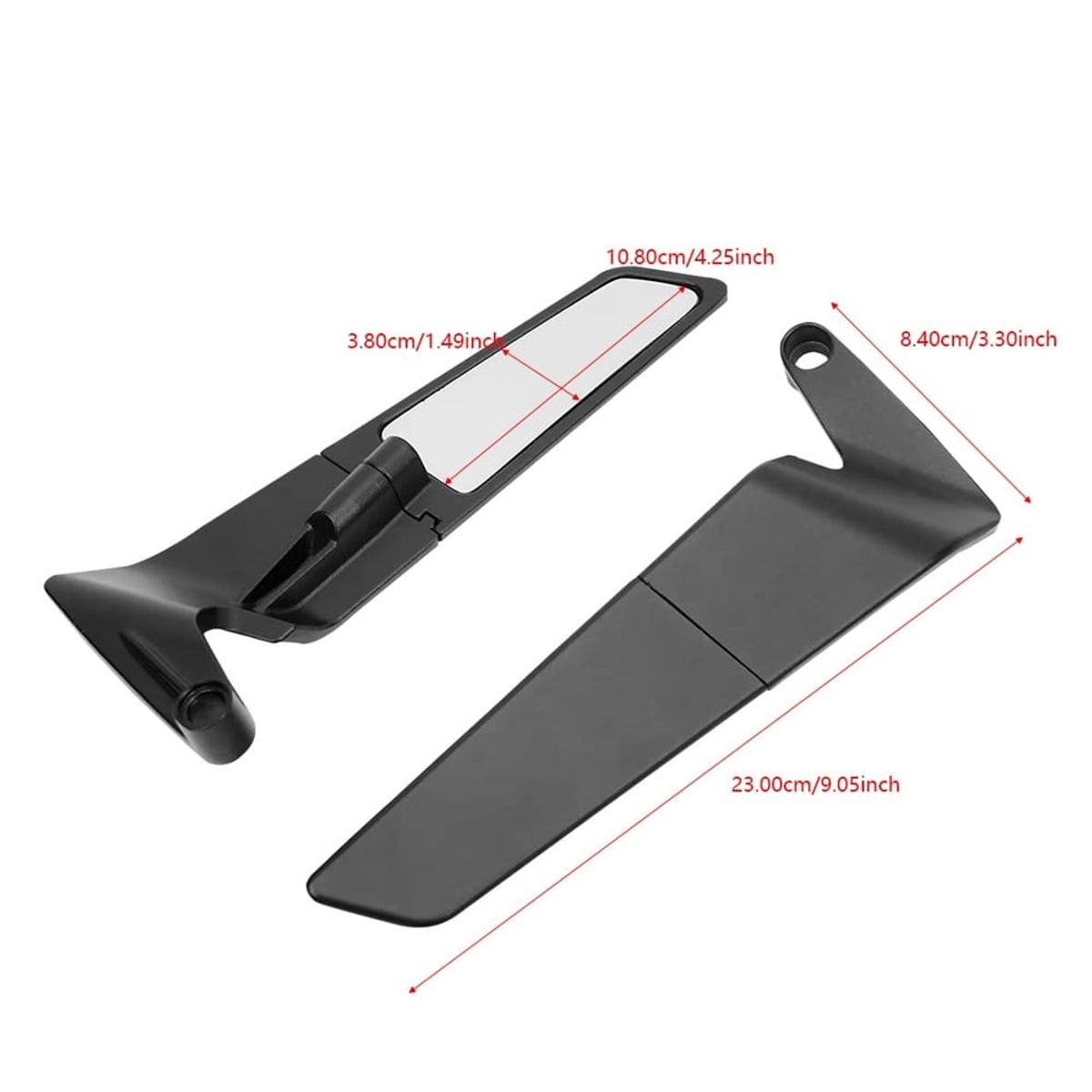 GENERICO - Espejos para Moto Modelo Alerón Universal Deportivos