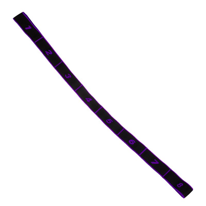 ORCUS - BANDA ELÁSTICA 8 DIVISIONES YOGA MORADO/NEGRO