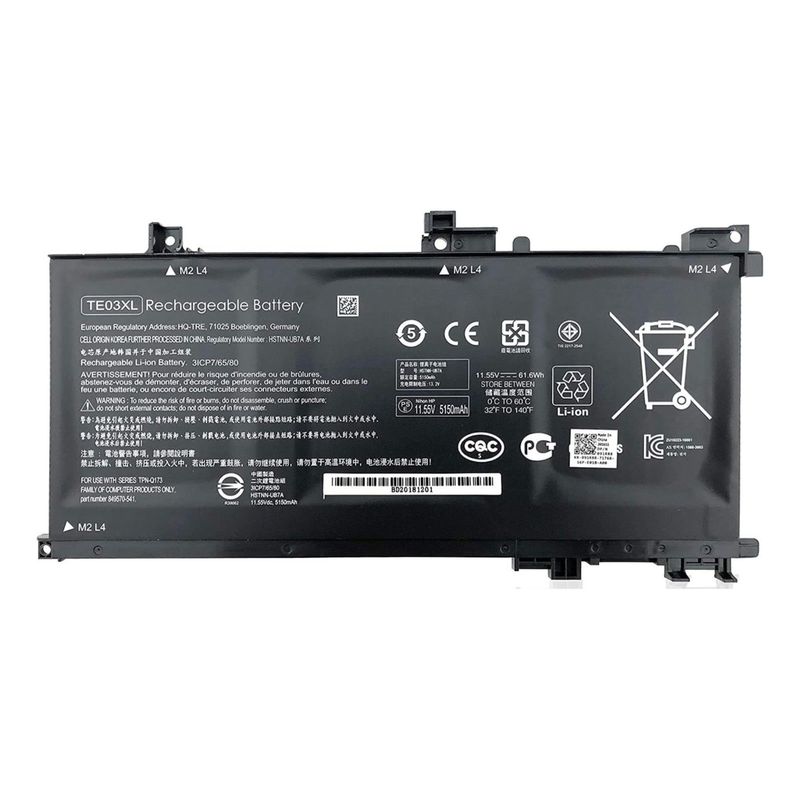 GENERICO - Bateria te03xl Para Hp Omen 15-ax000 Pavilion 15-bc Series