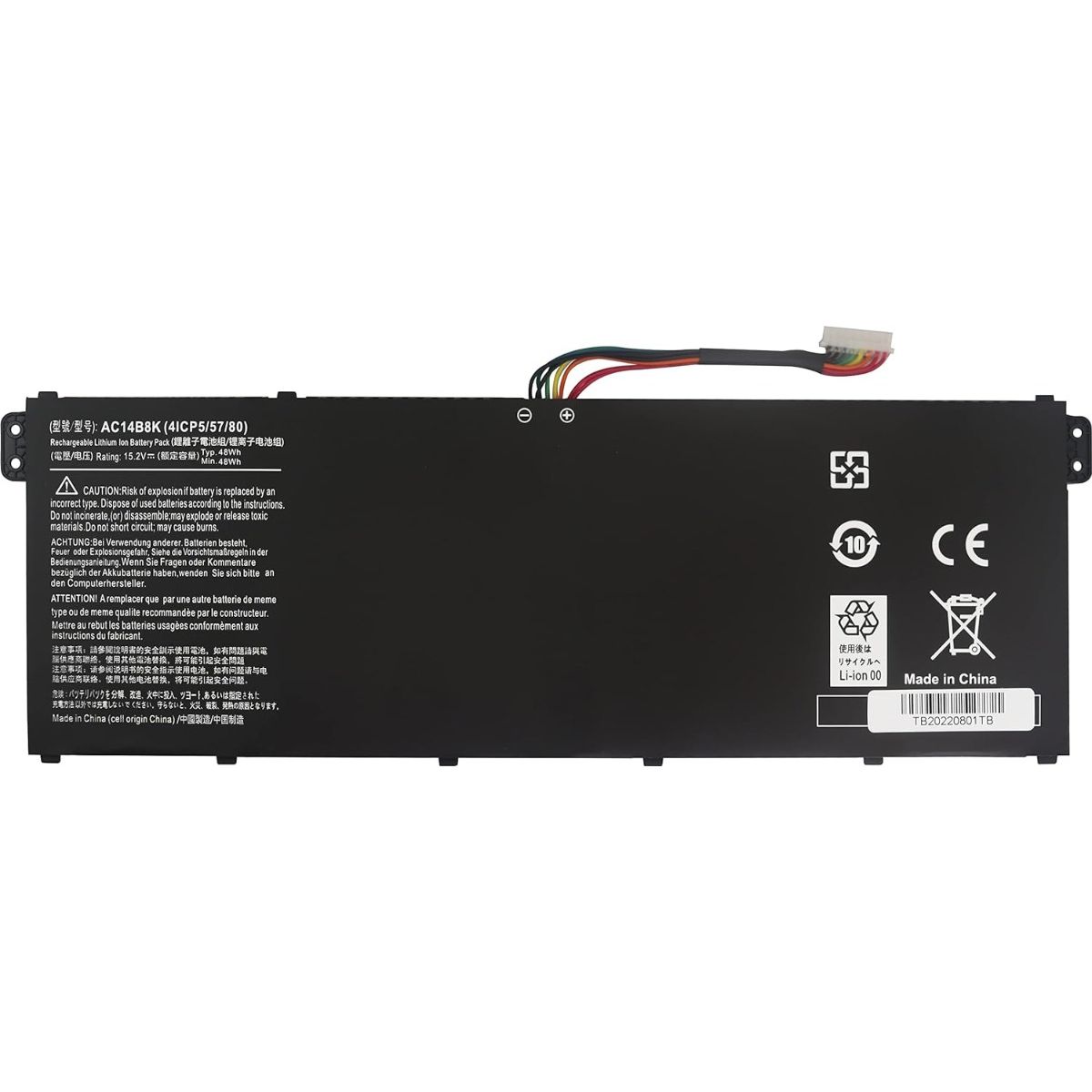 GENERICO - Batería Ac14b8k Para Acer Nitro 5 An515-51 An515-52 An515-53