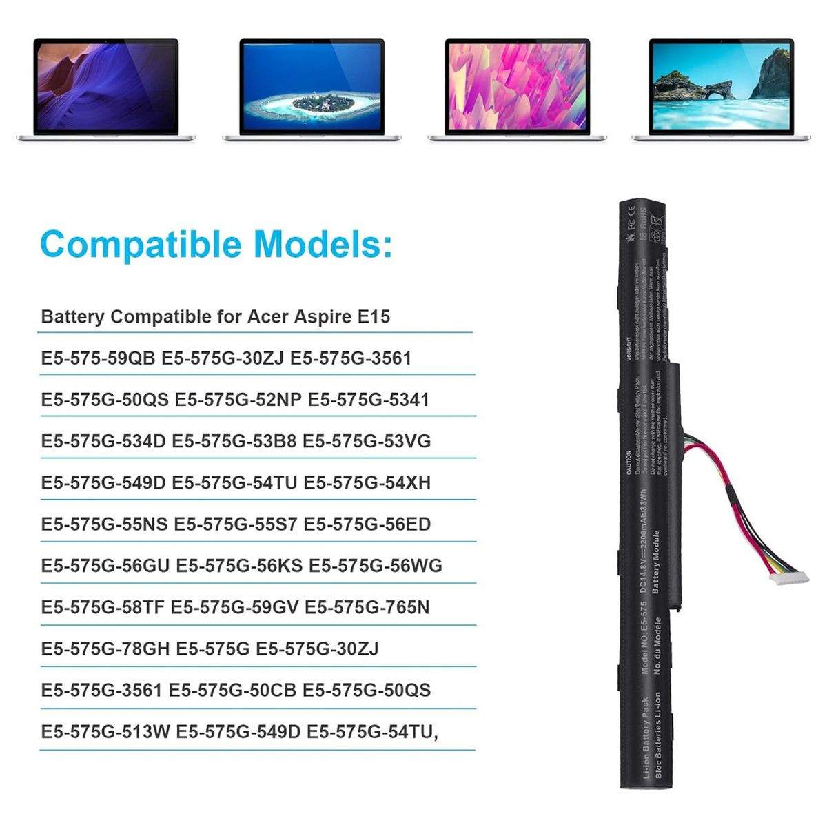 GENERICO - Batería as16a5k Para Acer Aspire E15 E5-575g-567g n16q2