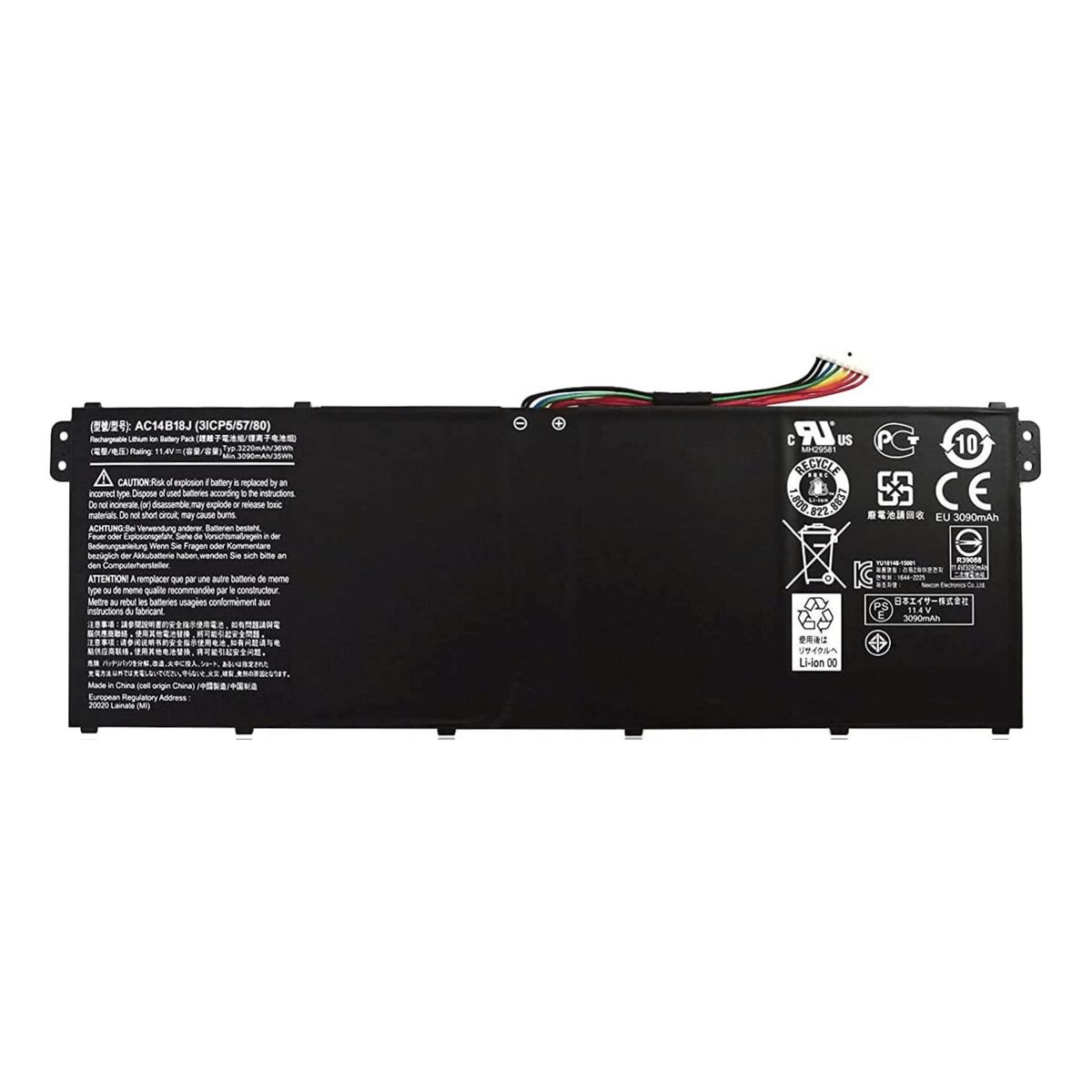GENERICO - Batería Ac14b18j Para Acer Aspire 3 A314-22 A315-23 A315-56