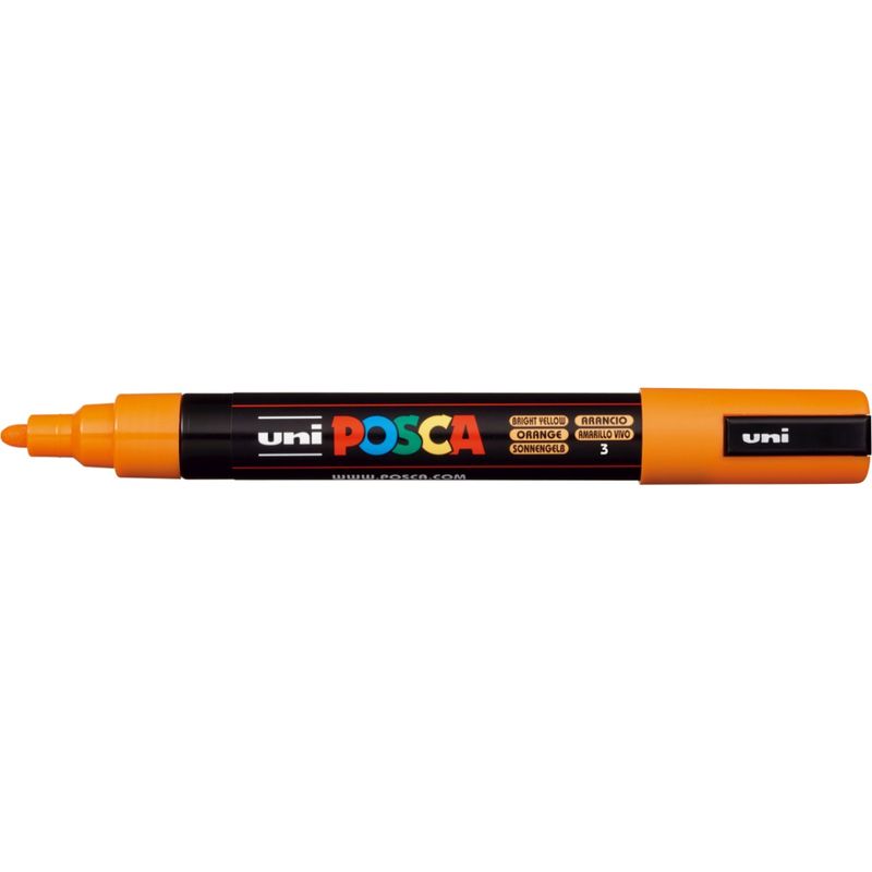 MITSUBISHI - Marcador Acrilico Posca PC-5M Amarillo Vivo