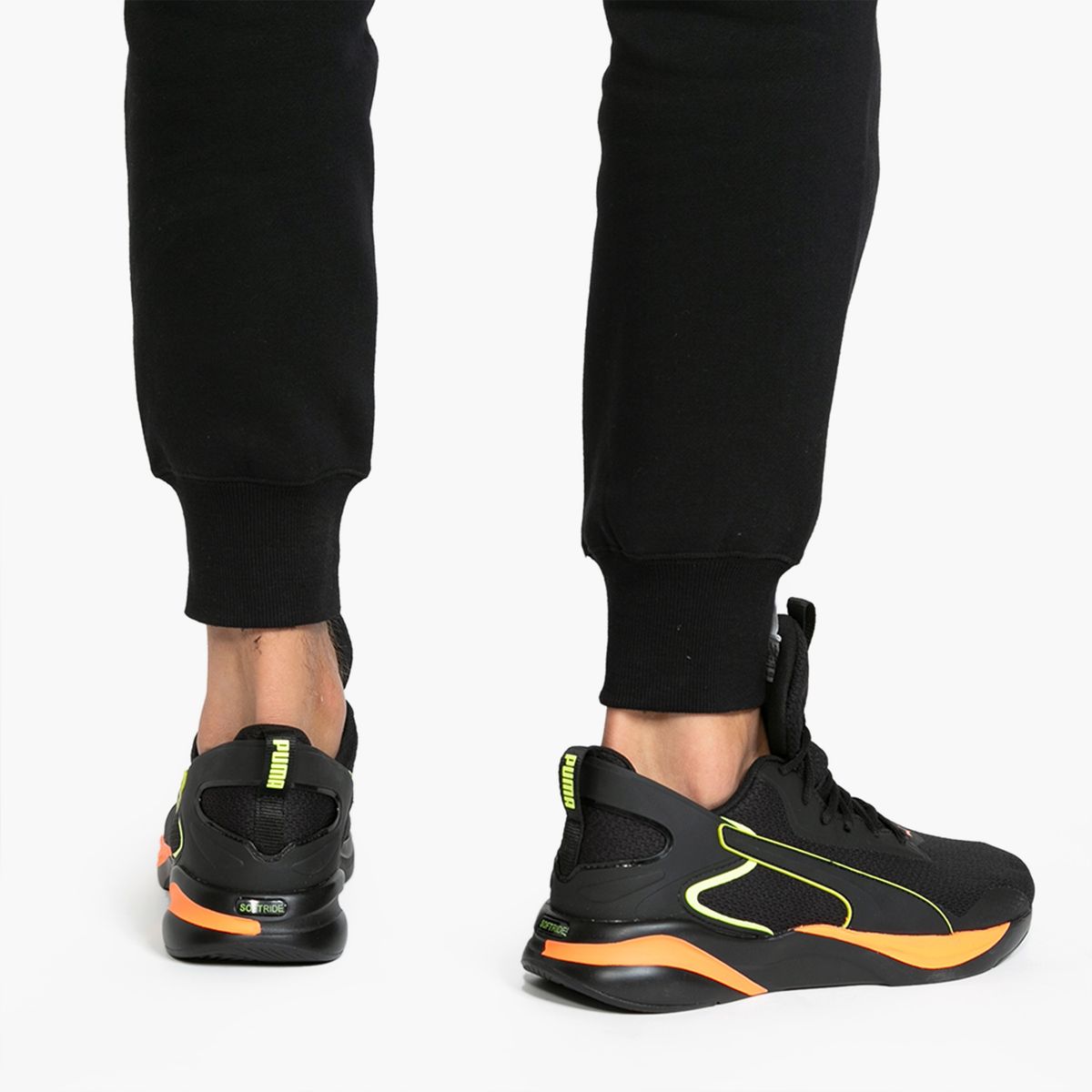 PUMA - Softride Rift Tech Zapatilla Urbana Hombre Negro Puma