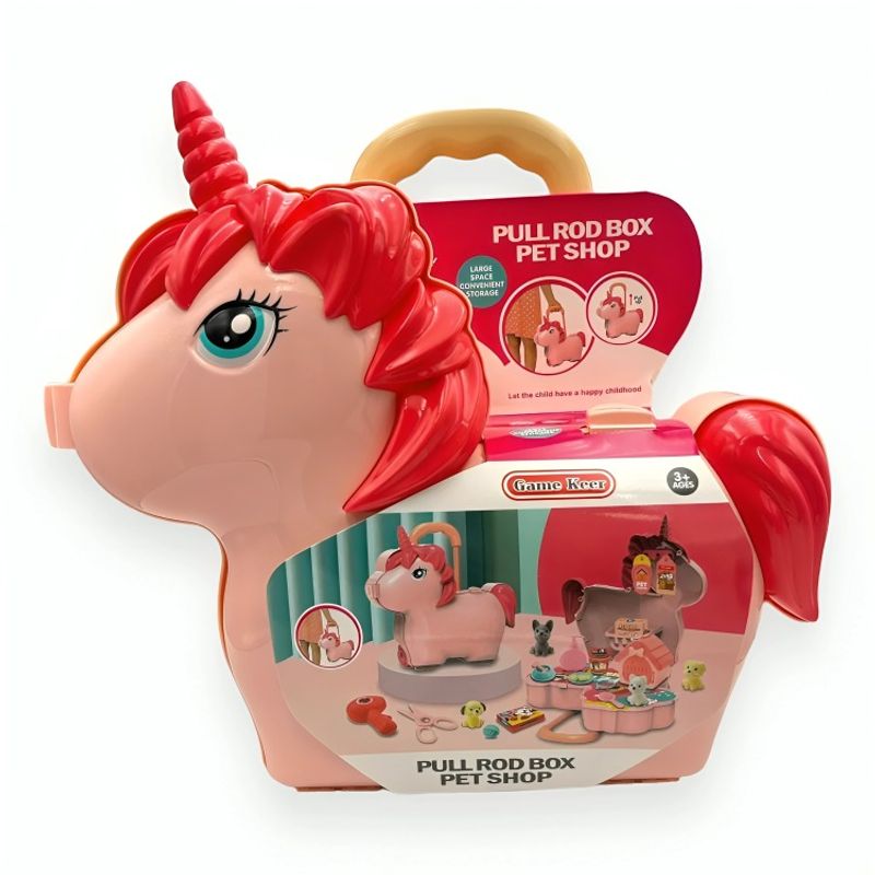 OEM - Maleta Infantil de Unicornio con Accesorios de Juego