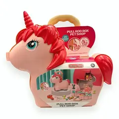 OEM - Maleta Infantil de Unicornio con Accesorios de Juego
