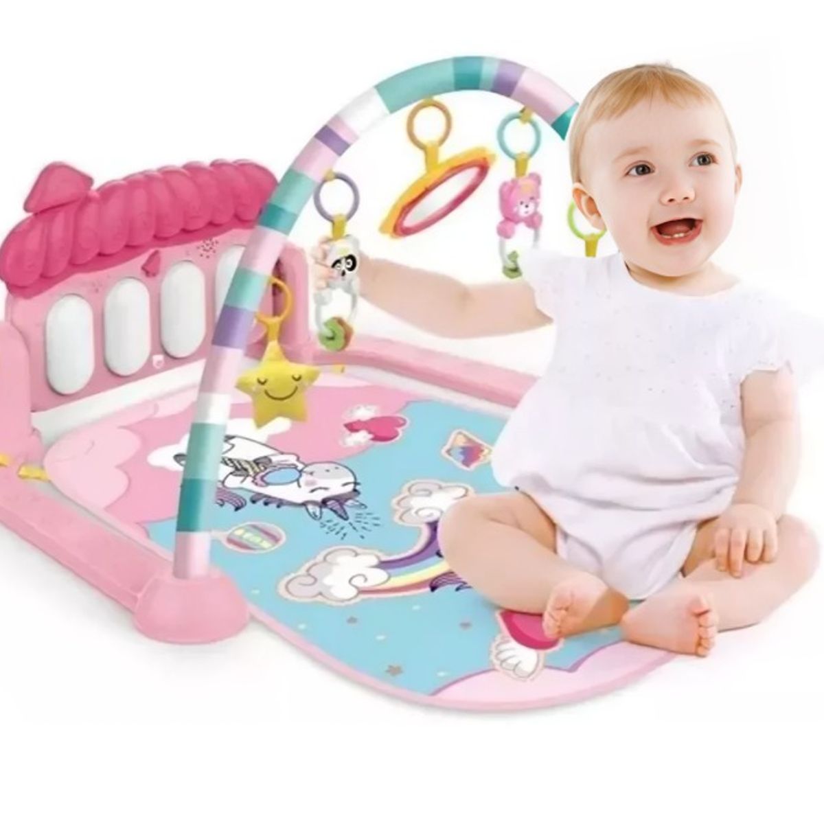 OEM - Alfombra  Gimnasio para Bebés con Protección Antideslizante