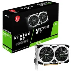 MSI - Tarjeta de Video - GeForce GTX 1650 D6 VENTUS XS OCV3 - 4GB 128bit