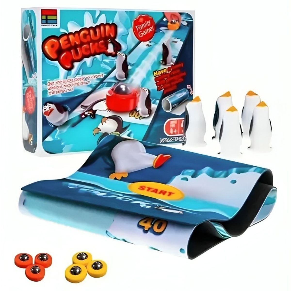 OEM - Juego de Mesa  Pingüino con Desafíos y Pruebas de Habilidad