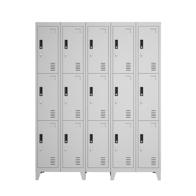 GENERICO - Casillero Metálico 5 Cuerpos y 15 Puertas