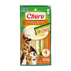 INABA - Churu Para Perro Pollo 4 Tubos de 14 grs