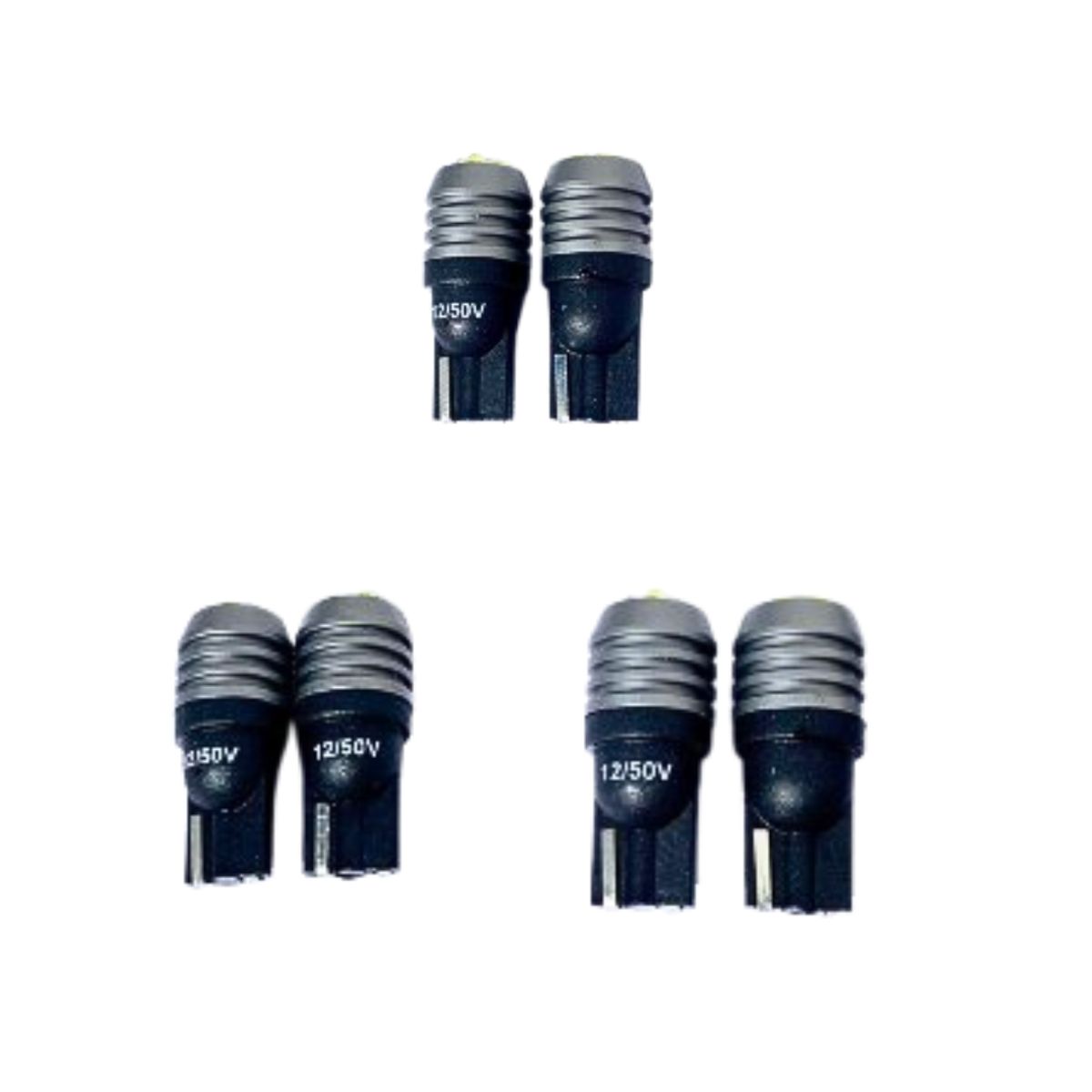 GENERICO - Par De Ampolletas T10 Led White 9-48v Canbus Auto
