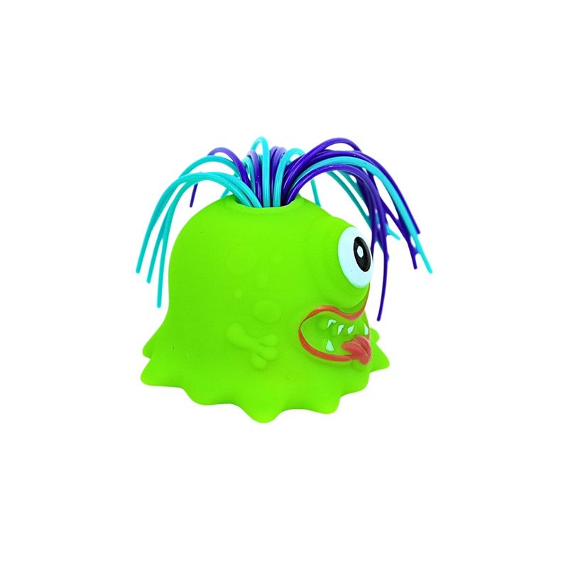 SOLEIO - Muñeco Anti Estrés Scream Monster Jalando El Pelo Verde