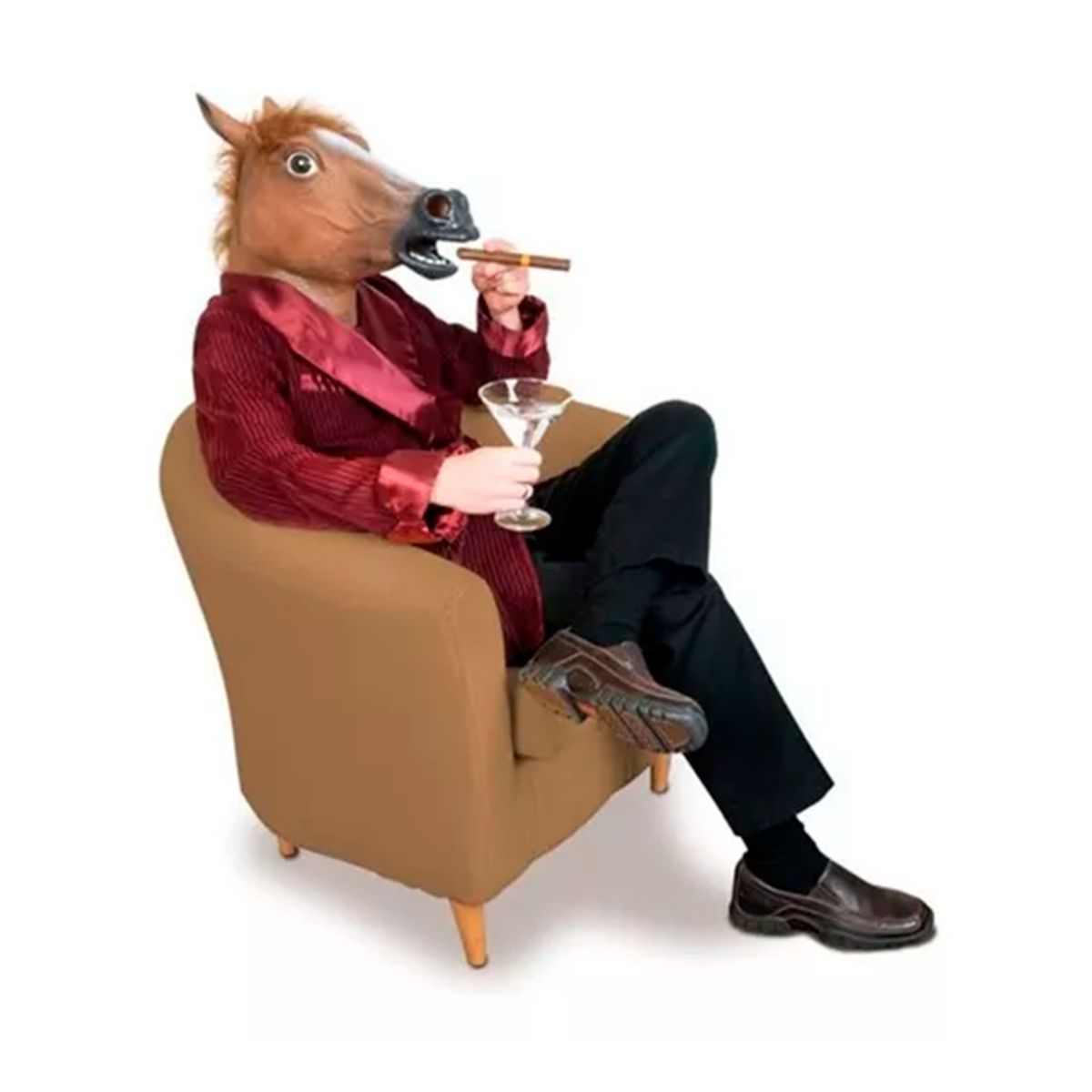 GENERICO - Máscara De Cabeza De Caballo Para Disfraces Fiestas Eventos