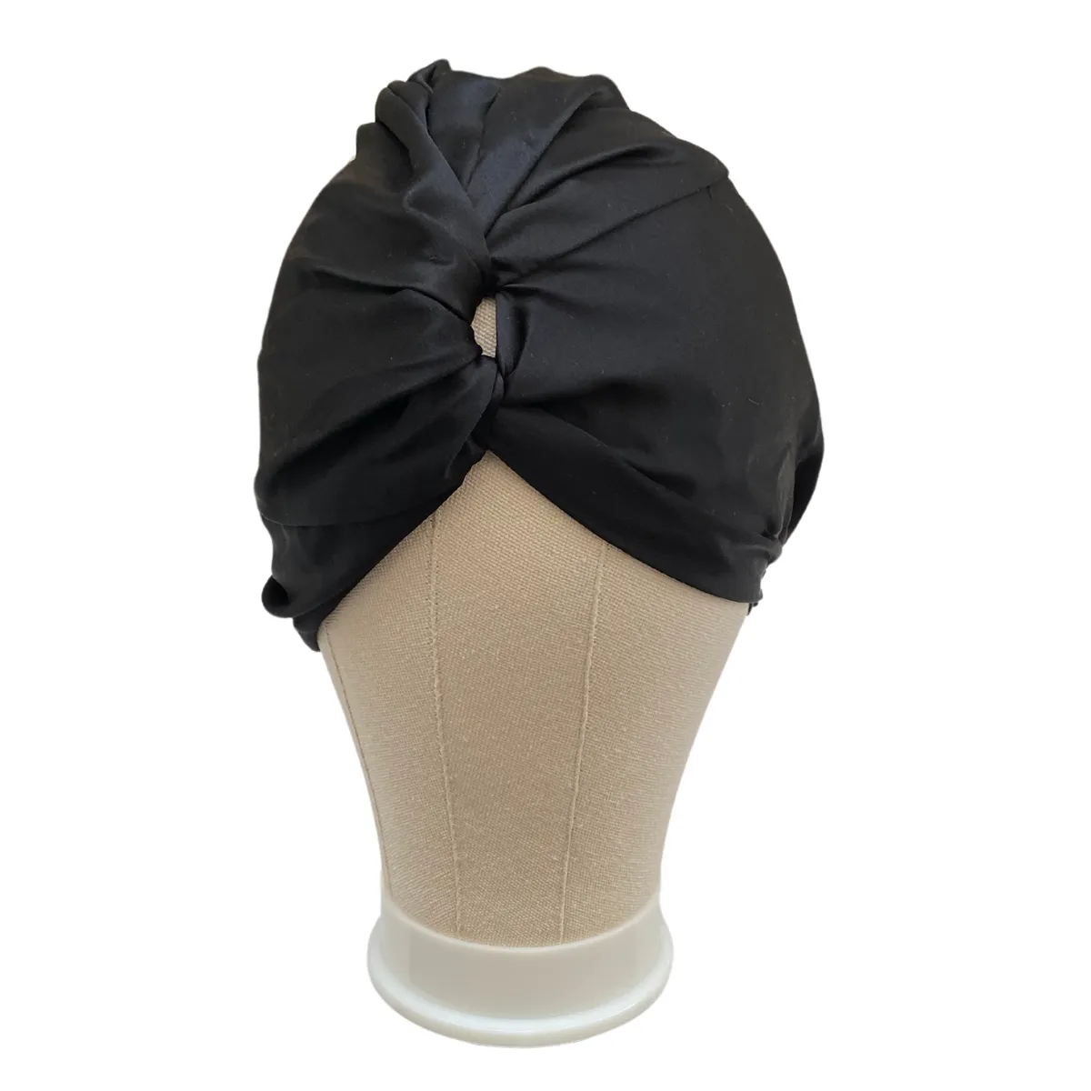 STUDIO VITAMINA - Turbante 100% Seda Color Negro
