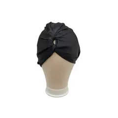 STUDIO VITAMINA - Turbante 100% Seda Color Negro