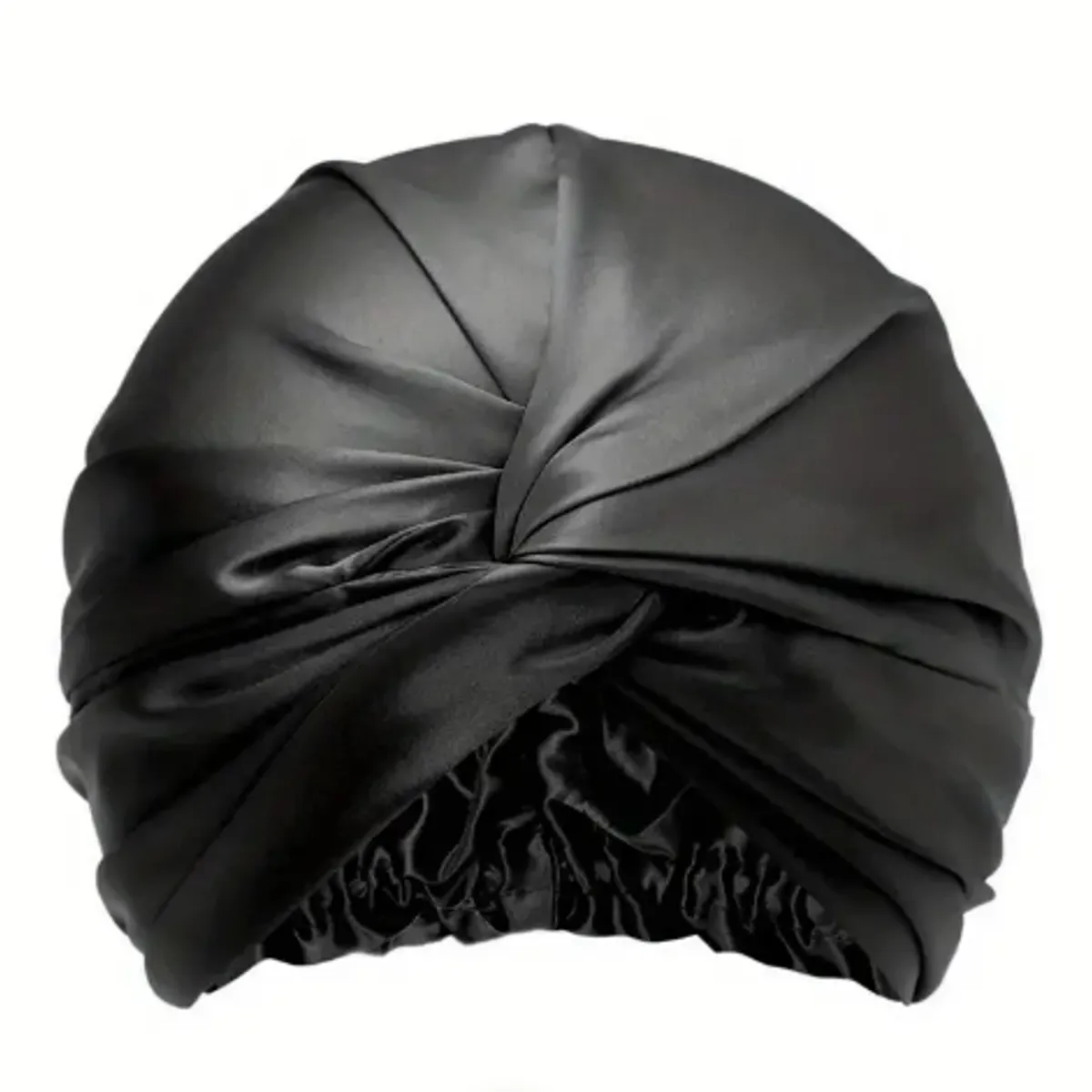 STUDIO VITAMINA - Turbante 100% Seda Color Negro
