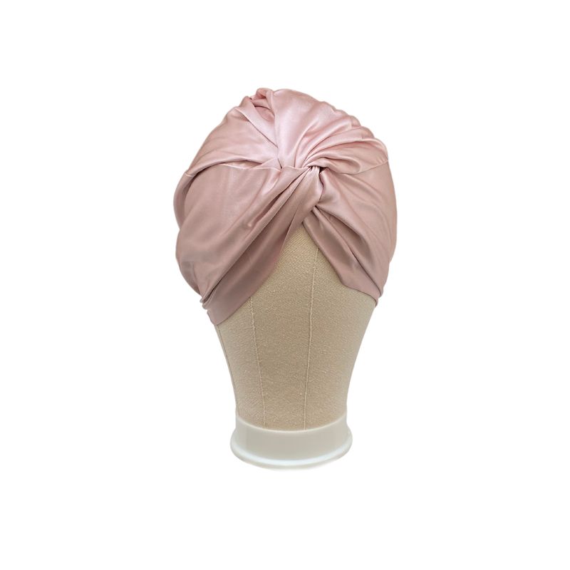 STUDIO VITAMINA - Turbante 100% Seda Color Rosa
