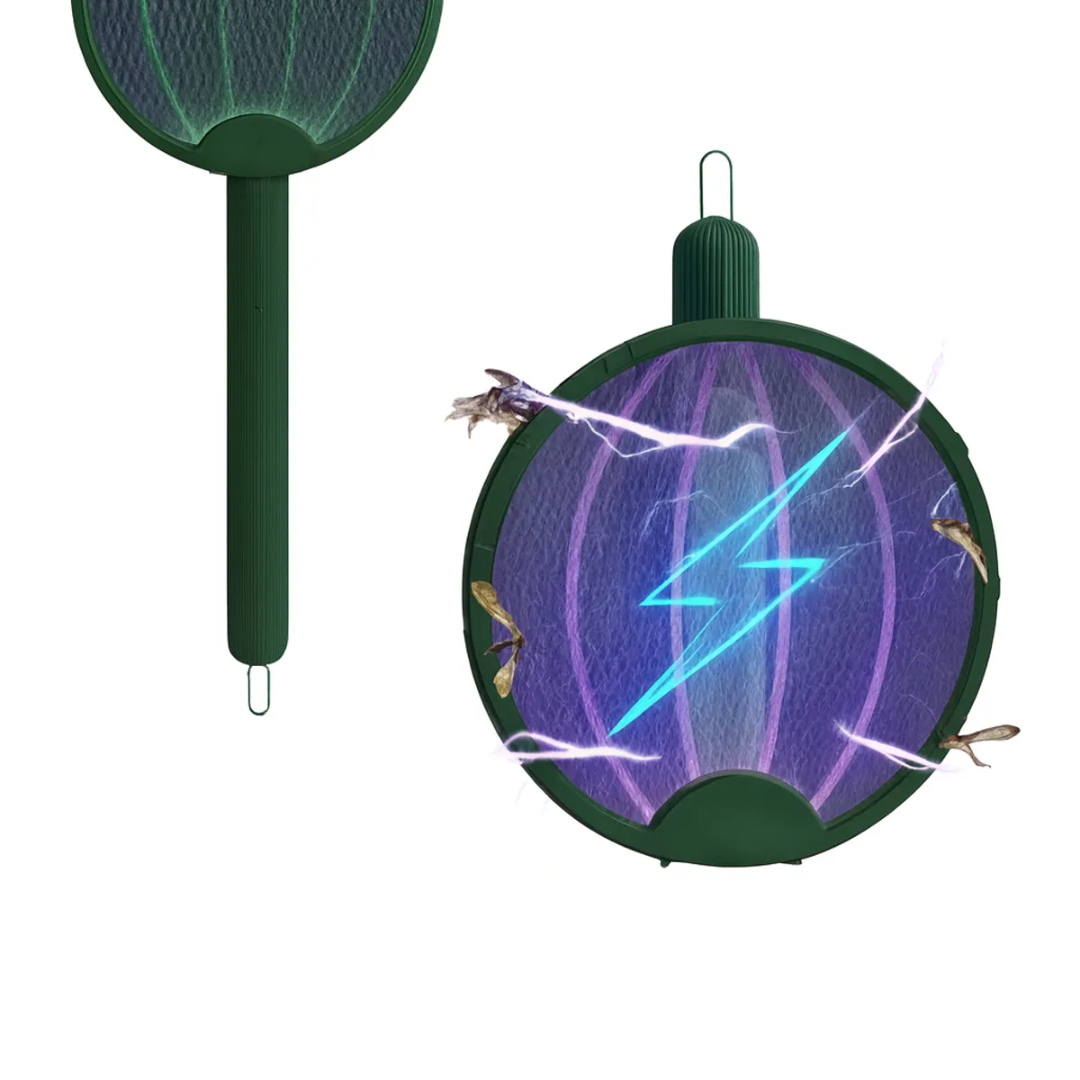 GENERICO - raqueta matamoscas electrico mata mosca mosquito recargable