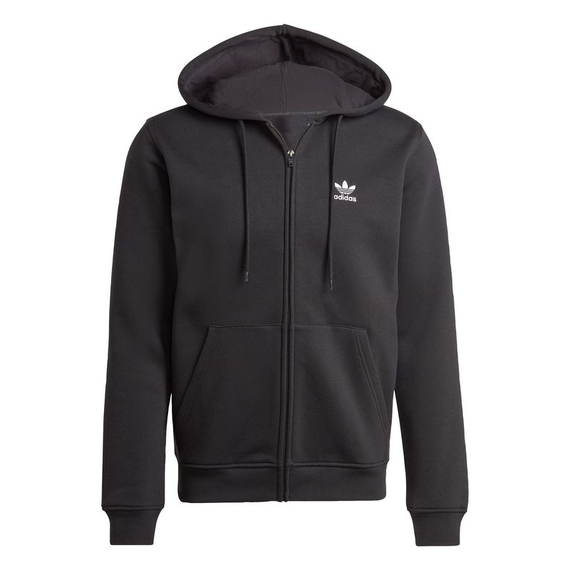 ADIDAS - Polerón con Capucha Trifolio Essentials Cierre Frontal