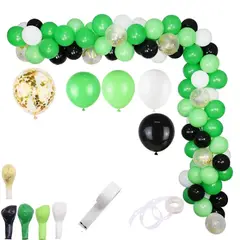 GENERICO - Set 110 Globos Para Fiesta + Cinta Para Arco - Verde
