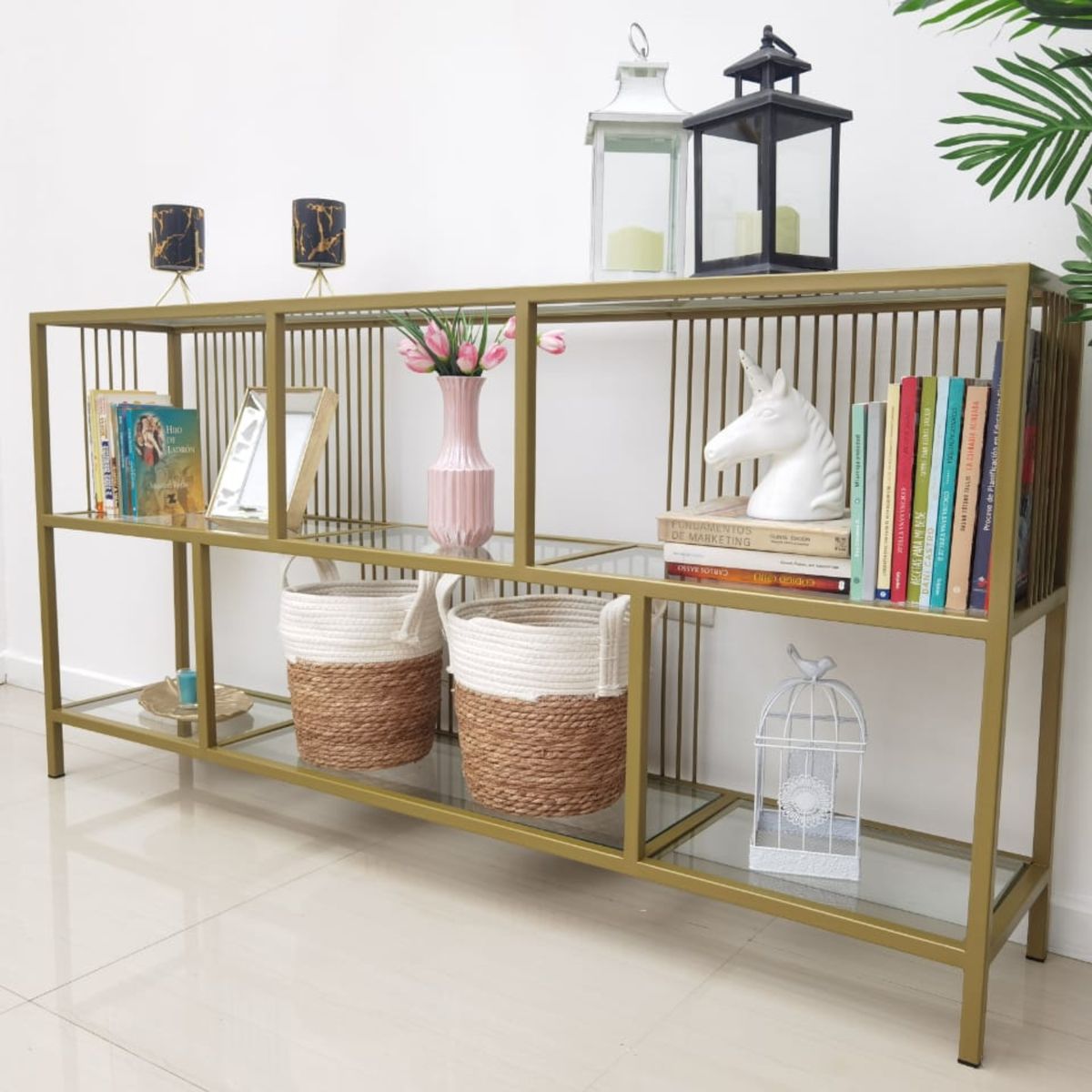 VALSTORE DECO Y DESIGN - Rack Librero Mara  Elegancia y Funcionalidad con Fabricación Nacional