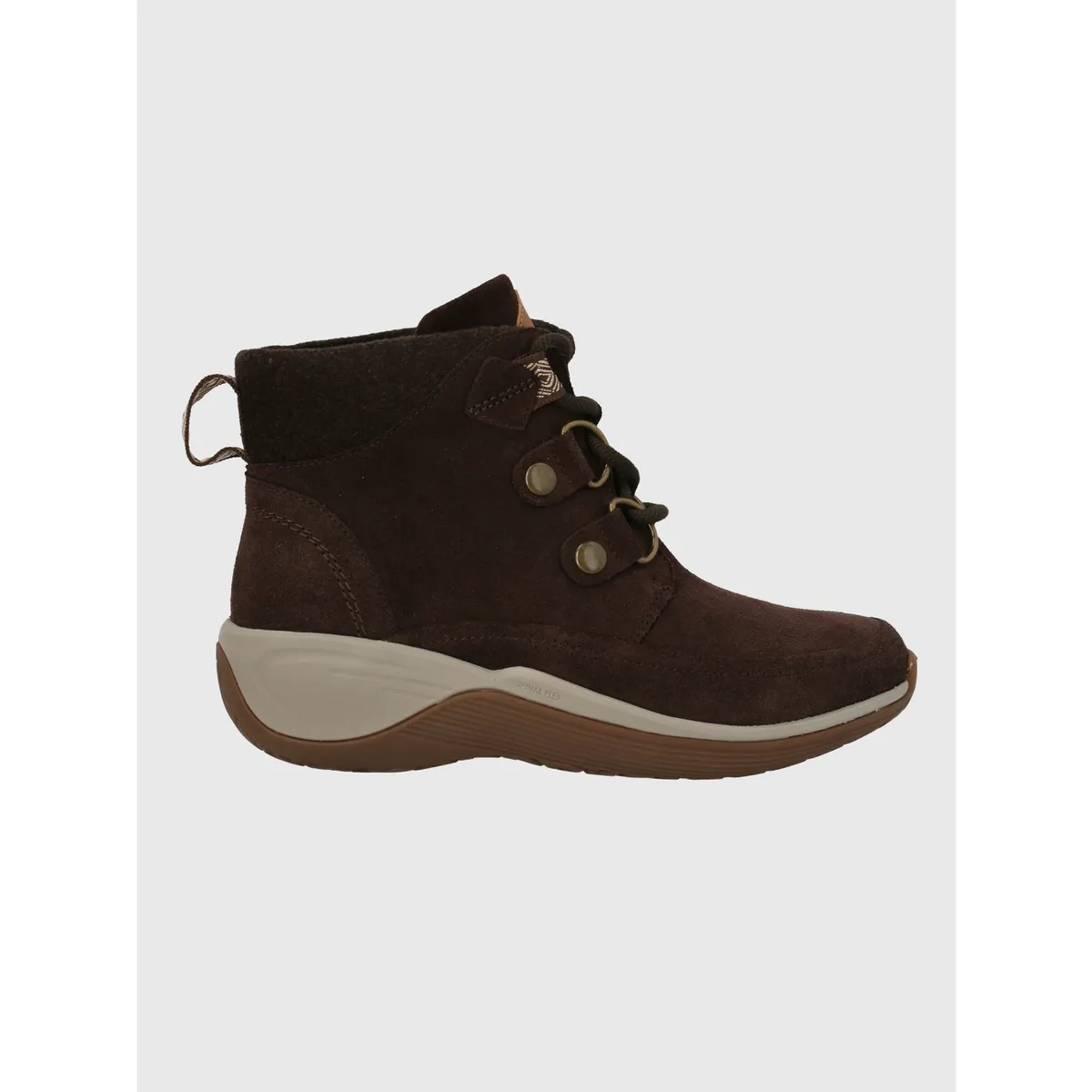 HUSH PUPPIES - Botin Mujer Spinal Rug Lace Café Oscuro HUSH PUPPIES