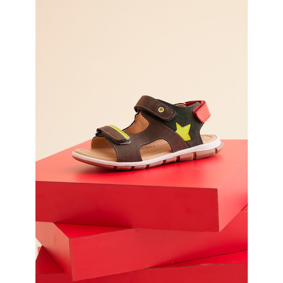 HUSH PUPPIES - Sandalia Cuero Verde Niño Jasper [30-35] HUSH PUPPIES