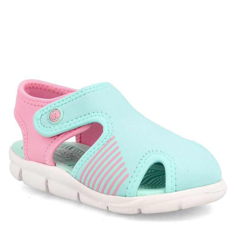 BUBBLE GUMMERS - Sandalia  Niño Bubblegummers Bentley Celeste-Rosado.