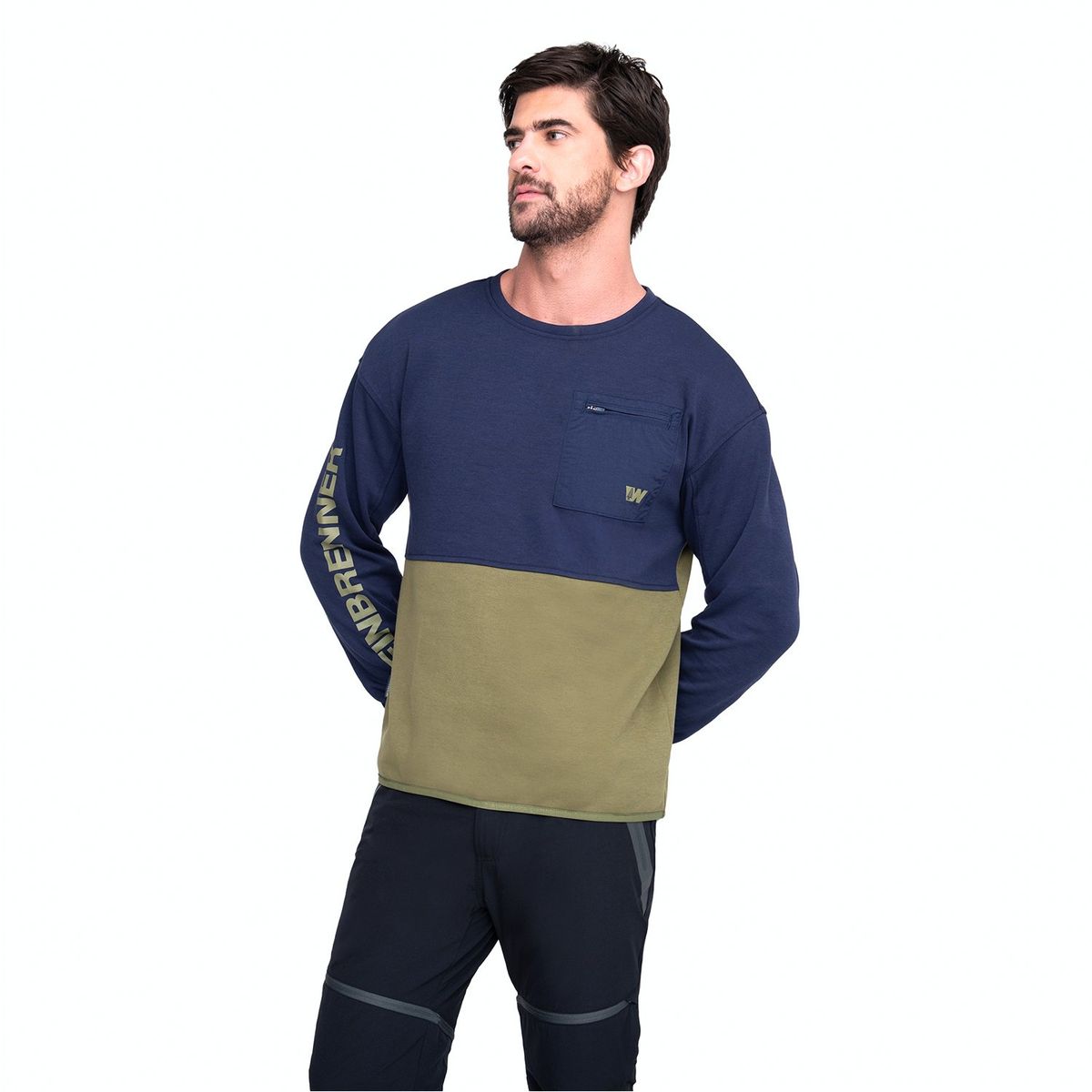 WEINBRENNER - Polerón Hombre Weinbrenner Konda Azul Marino - Verde