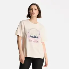 LIPPI - Polera Mujer Logo T-Shirt Marfil